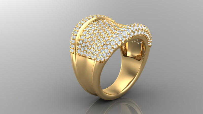 Man Ring Cad File Ready For Printing 3D-printmodel .c4d .max .obj .3ds .fbx .stl .blend 