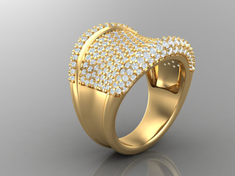 Man Ring Cad File Ready For Printing 3D 프린트 모델