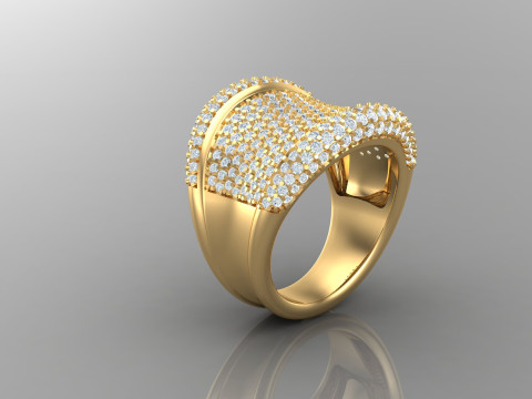 Man Ring Cad File Ready For Printing 3D-printmodel