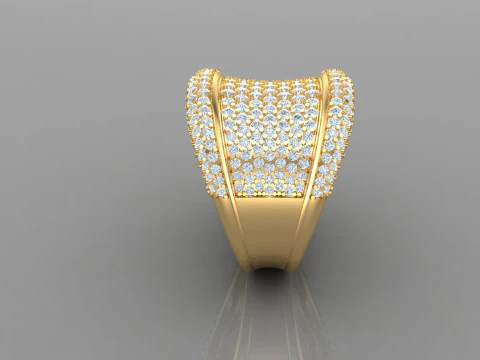 Man Ring Cad File Ready For Printing 3D Print Model
