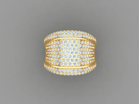 Man Ring Cad File Ready For Printing 3D Print Model