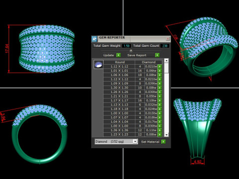 Man Ring Cad File Ready For Printing 3D-printmodel