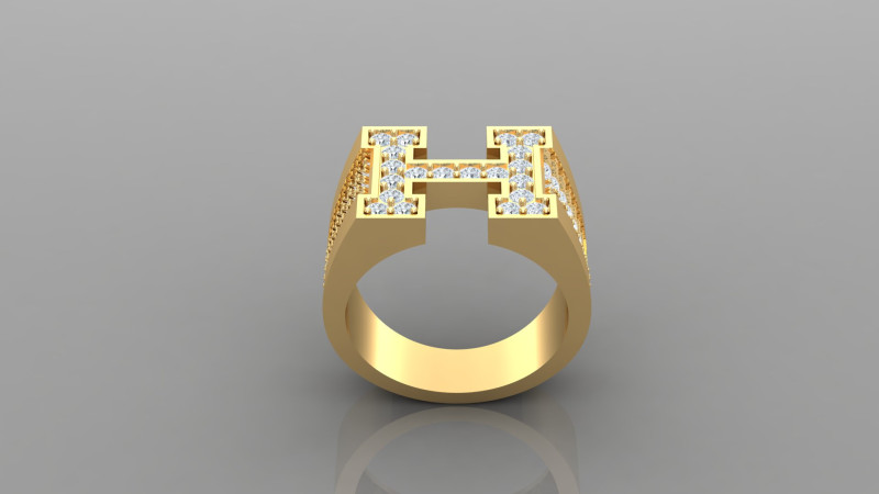 Man Ring Cad File Ready For Printing 3D Принт Модель .c4d .max .obj .3ds .fbx .stl .blend 