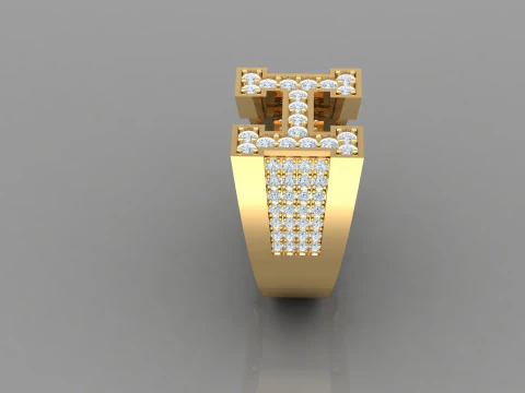 Man Ring Cad File Ready For Printing 3D Print Model