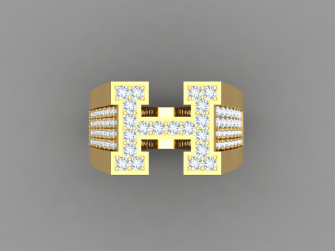 Man Ring Cad File Ready For Printing 3D Принт Модель