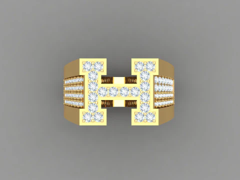 Man Ring Cad File Ready For Printing 3D Print Model