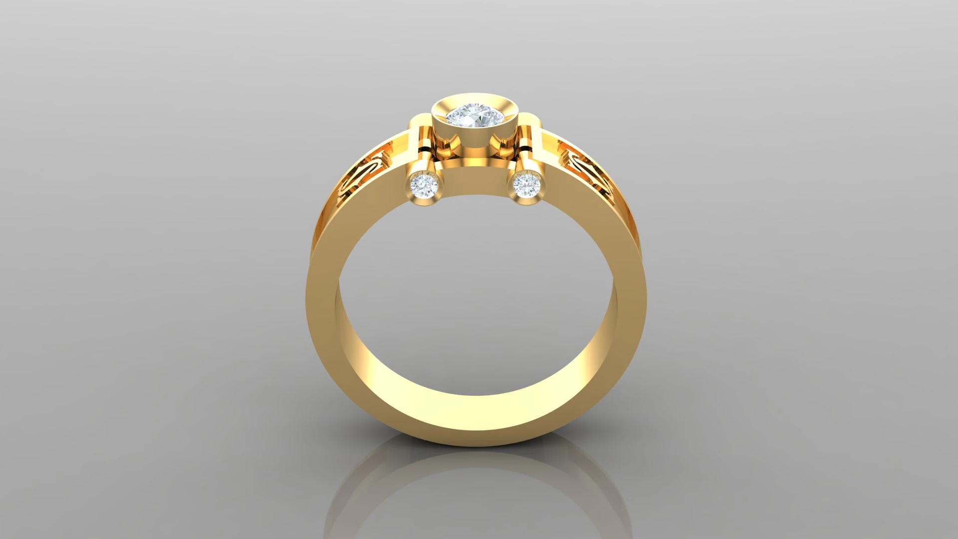 Man Ring Cad File Ready For Printing 3D Print Model .c4d .max .obj .3ds .fbx .stl .blend