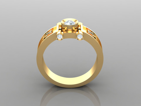 Man Ring Cad File Ready For Printing Modelo de Impressão 3D