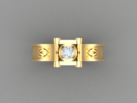 Man Ring Cad File Ready For Printing 3D Print Model