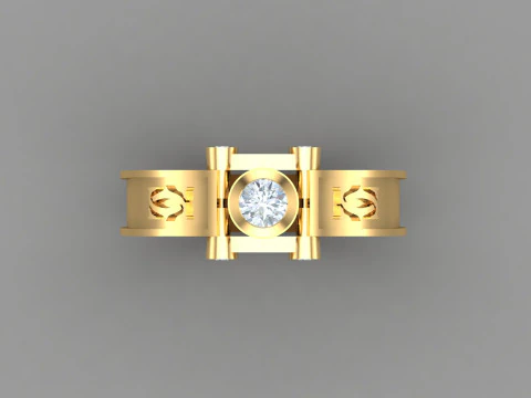 Man Ring Cad File Ready For Printing 3D Print Model
