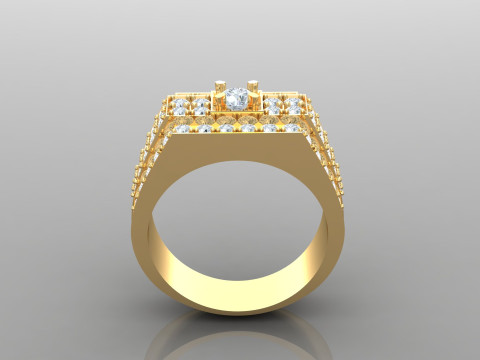 Man Ring Cad File Ready For Printing Model Cetak 3D