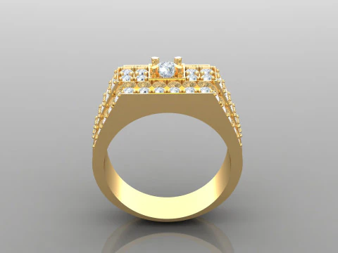 Man Ring Cad File Ready For Printing 3D Print Model