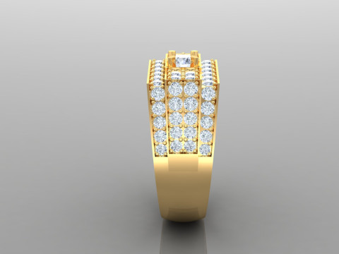 Man Ring Cad File Ready For Printing Model Cetak 3D