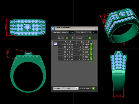 Man Ring Cad File Ready For Printing Model Cetak 3D