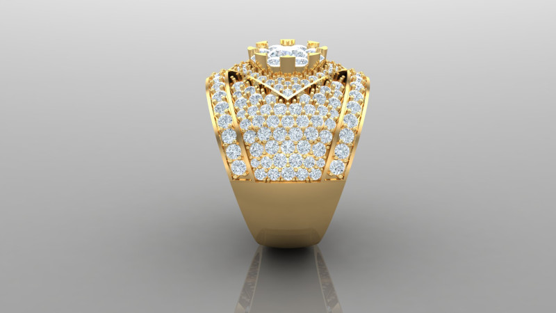 Man Ring Cad File Ready For Printing 3D 打印模型 .c4d .max .obj .3ds .fbx .stl .blend 