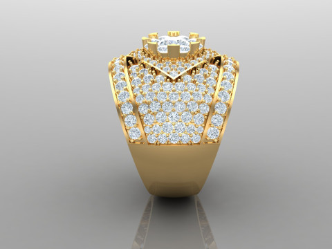 Man Ring Cad File Ready For Printing 3D प्रिंट मॉडल