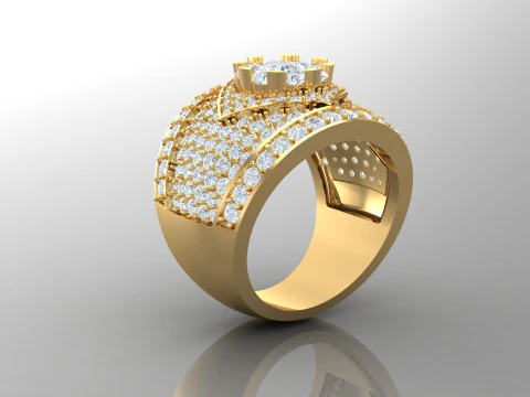 Man Ring Cad File Ready For Printing 3D Print Model