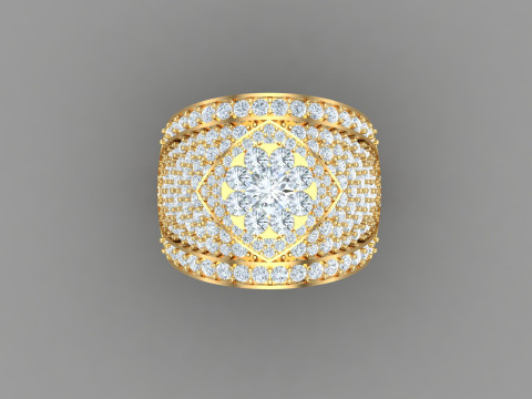 Man Ring Cad File Ready For Printing 3D 打印模型