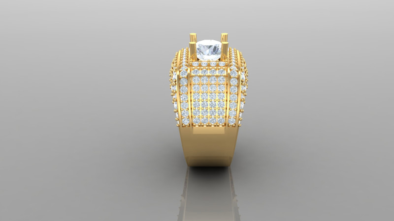 Man Ring Cad File Ready For Printing 3Dプリントモデル .c4d .max .obj .3ds .fbx .stl .blend 