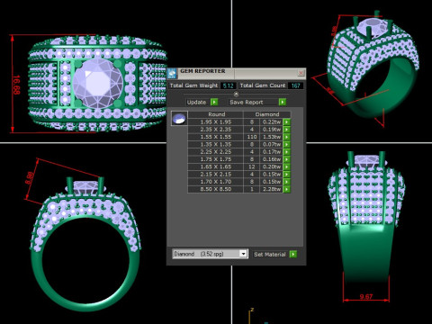 Man Ring Cad File Ready For Printing 3Dプリントモデル