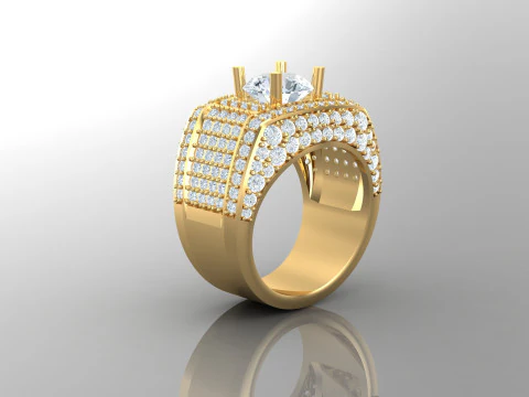 Man Ring Cad File Ready For Printing 3D Print Model