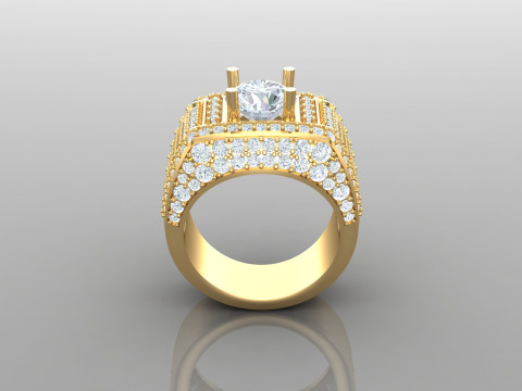 Man Ring Cad File Ready For Printing 3Dプリントモデル