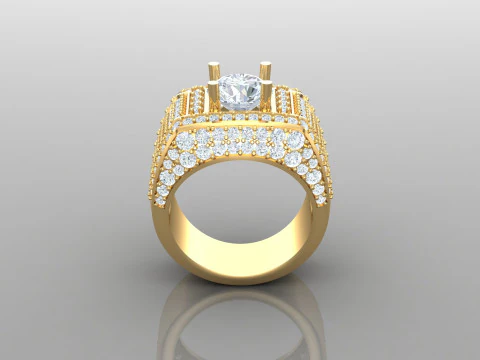 Man Ring Cad File Ready For Printing 3D Print Model