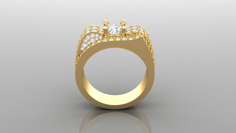 Man Ring Cad File Ready For Printing Modelo de Impressão 3D .c4d .max .obj .3ds .fbx .stl .blend 