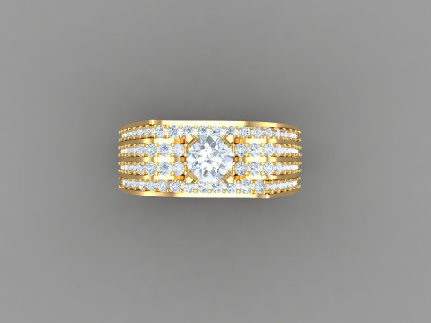 Man Ring Cad File Ready For Printing Modelo de Impressão 3D