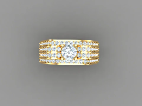 Man Ring Cad File Ready For Printing 3D Print Model