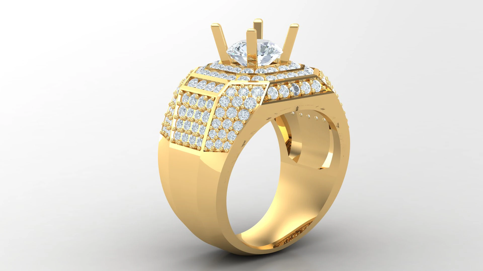 Man Ring Cad File Ready For Printing 3D Print Model .c4d .max .obj .3ds .fbx .stl .blend 