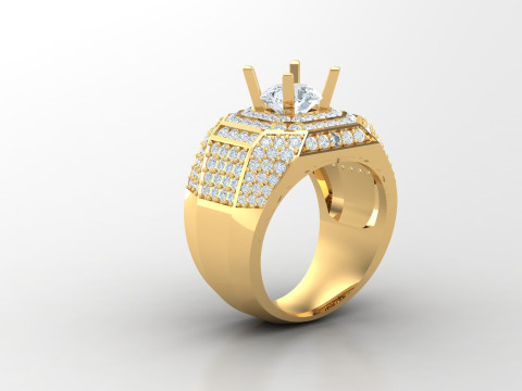 Man Ring Cad File Ready For Printing 3D-printmodel