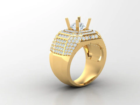 Man Ring Cad File Ready For Printing 3D Print Model