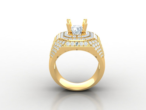 Man Ring Cad File Ready For Printing 3D-printmodel