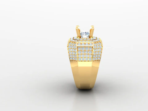 Man Ring Cad File Ready For Printing 3D Print Model