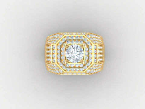 Man Ring Cad File Ready For Printing 3D Print Model