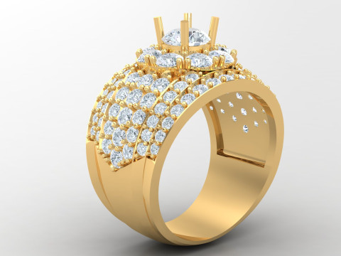 Man Ring Cad File Ready For Printing 3D 프린트 모델
