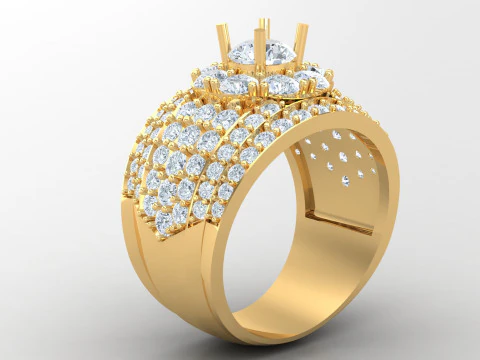 मैन रिंग कैड फ़ाइल मुद्रण के लिए तैयार है 3D प्रिंट मॉडल