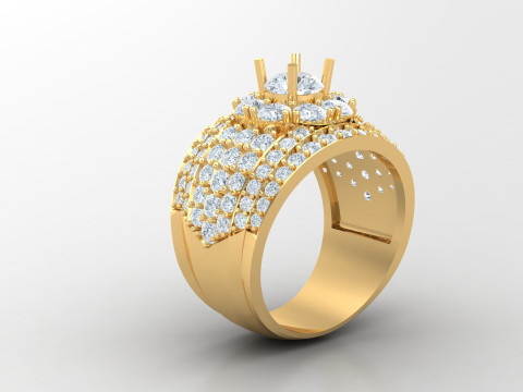 Man Ring Cad File Ready For Printing 3Dプリントモデル
