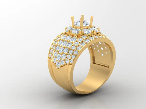 Man Ring Cad File Ready For Printing 3D Print Model