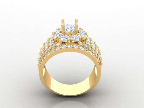 Man Ring Cad File Ready For Printing 3Dプリントモデル