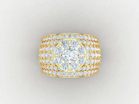 Man Ring Cad File Ready For Printing 3D Print Model