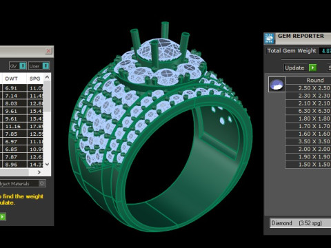 Man Ring Cad File Ready For Printing 3Dプリントモデル