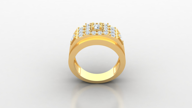 Man Ring Cad File Ready For Printing 3D Druckmodell .c4d .max .obj .3ds .fbx .stl .blend
