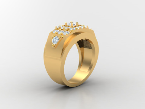 Man Ring Cad File Ready For Printing 3D Druckmodell