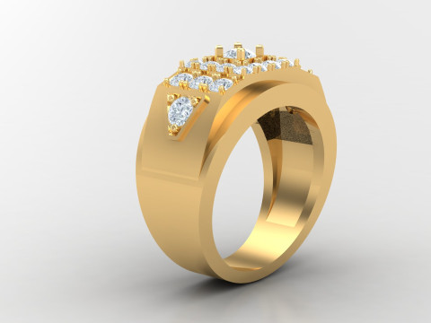 Man Ring Cad File Ready For Printing 3D Druckmodell