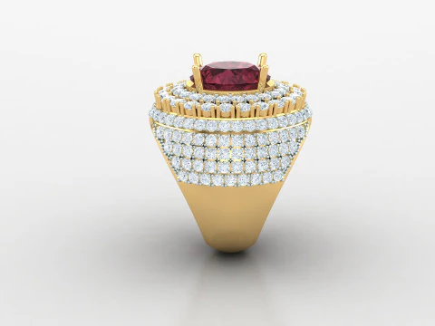 File Cad Anello Uomo Pronto Per La Stampa Modello di stampa 3D