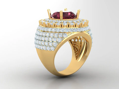 Man Ring Cad File Ready For Printing 3D Print Model
