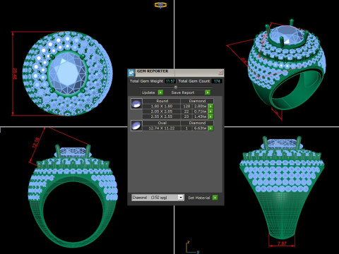 Man Ring Cad File Ready For Printing 3D 打印模型
