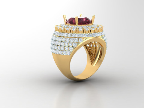 Man Ring Cad File Ready For Printing 3D 打印模型
